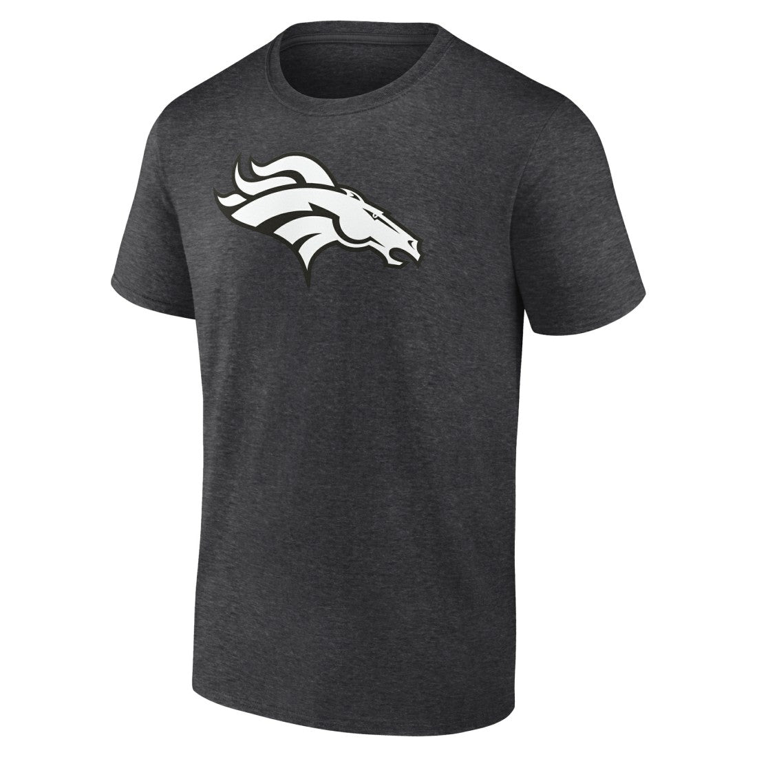 Denver Broncos Personalized Name & Number Monochrome T-Shirt Charcoal - NFL