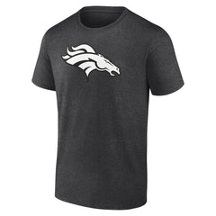 Denver Broncos Personalized Name & Number Monochrome T-Shirt Charcoal - NFL