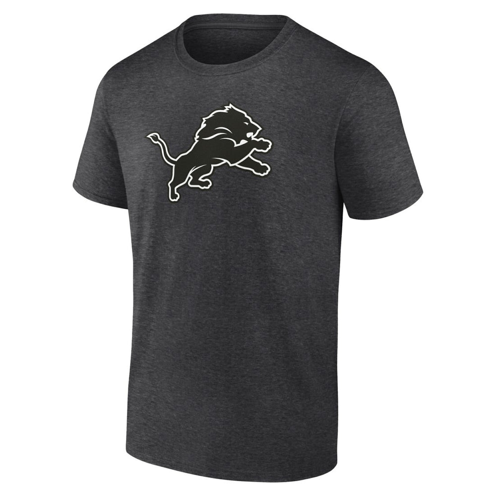 Detroit Lions Personalized Name & Number Monochrome T-Shirt Charcoal - NFL