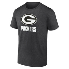 Green Bay Packers Personalized Name & Number Monochrome T-Shirt Charcoal - NFL