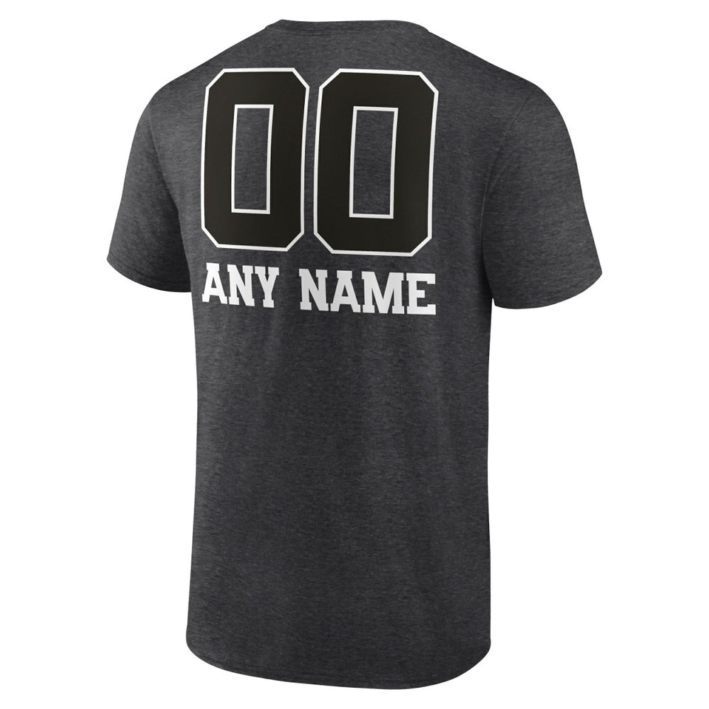 Green Bay Packers Personalized Name & Number Monochrome T-Shirt Charcoal - NFL