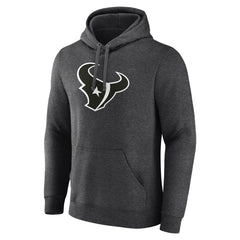 Houston Texans Personalized Name & Number Monochrome Pullover Hoodie Charcoal - NFL