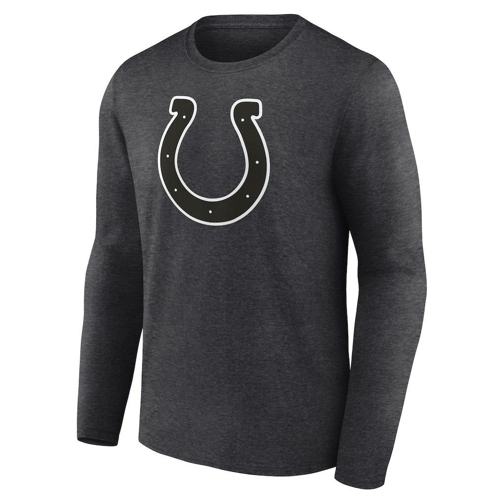 Indianapolis Colts Personalized Name & Number Monochrome Long Sleeve T-Shirt Charcoal - NFL