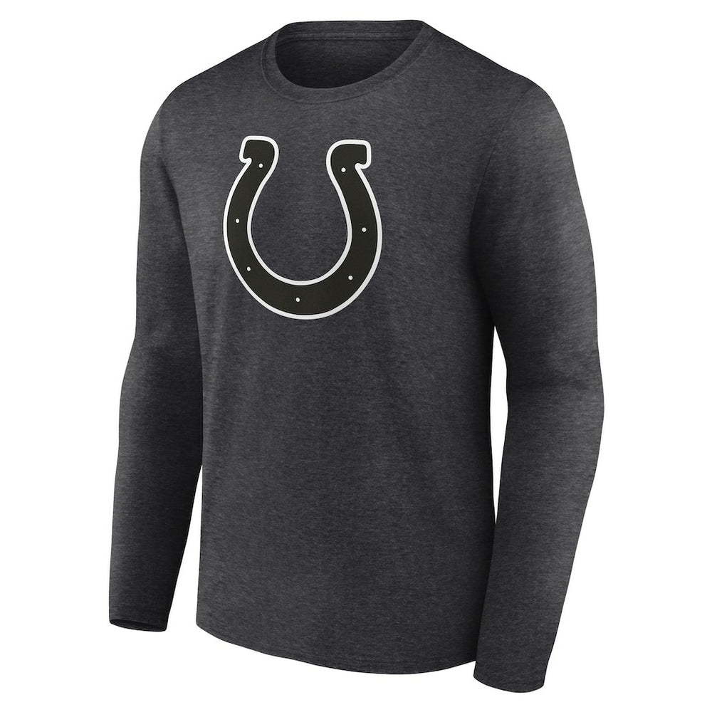 Indianapolis Colts Personalized Name & Number Monochrome Long Sleeve T-Shirt Charcoal - NFL