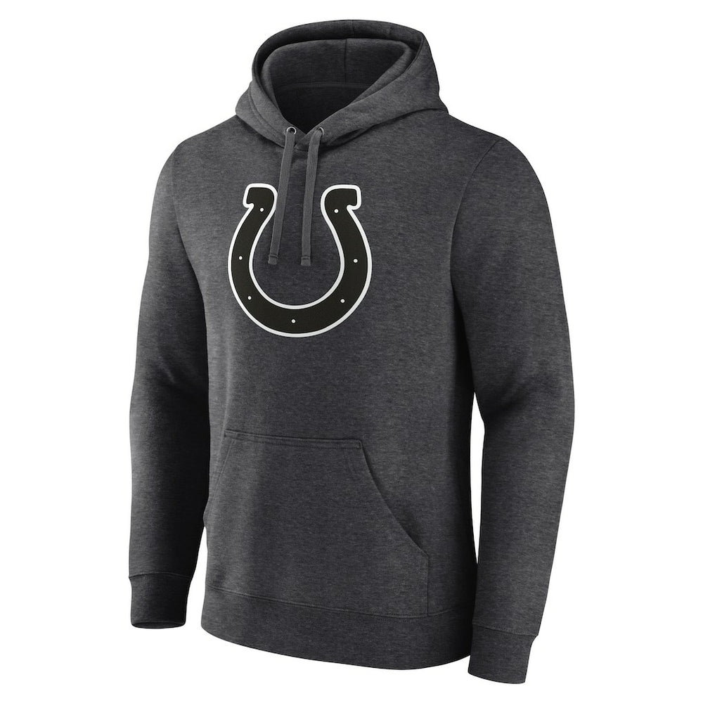 Indianapolis Colts Personalized Name & Number Monochrome Pullover Hoodie Charcoal - NFL