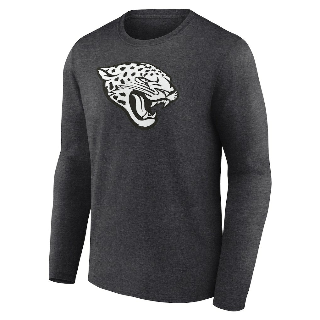 Jacksonville Jaguars Personalized Name & Number Monochrome Long Sleeve T-Shirt Charcoal - NFL