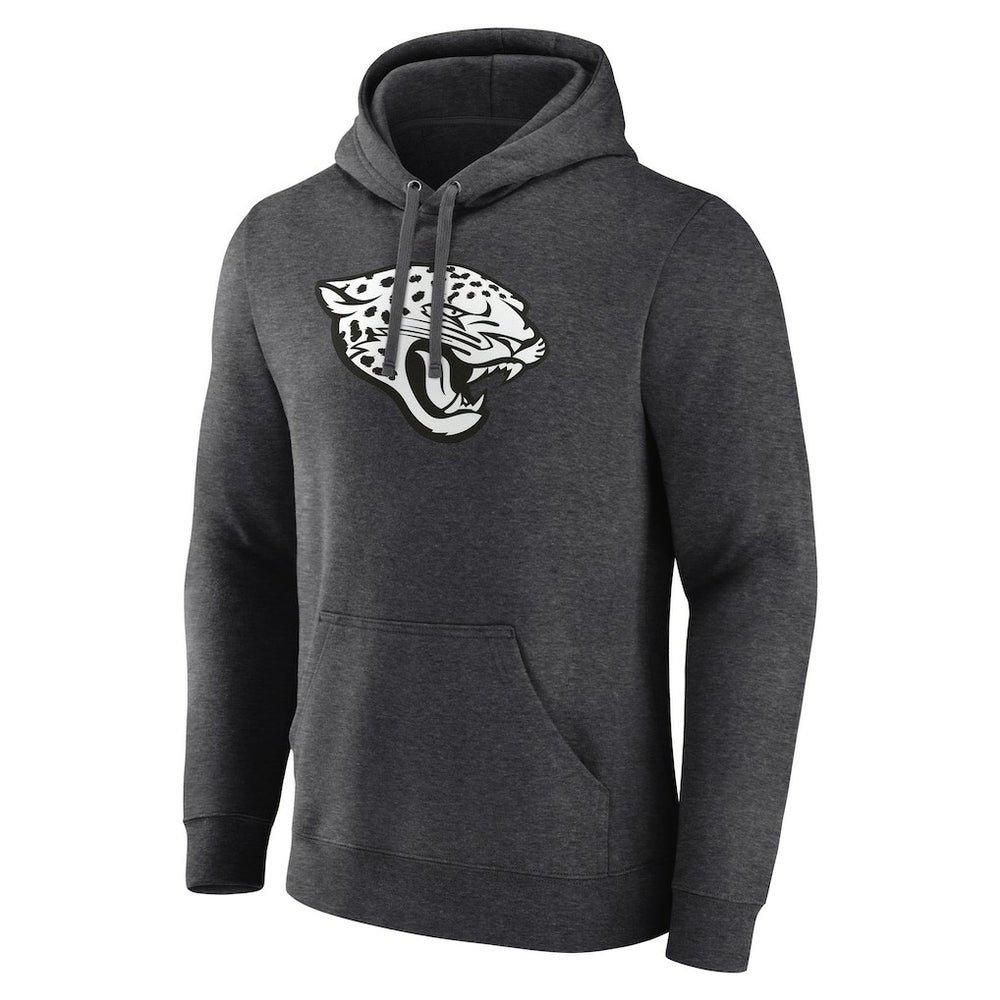 Jacksonville Jaguars Personalized Name & Number Monochrome Pullover Hoodie Charcoal - NFL