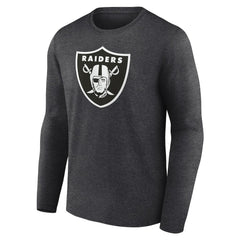 Las Vegas Raiders Personalized Name & Number Monochrome Long Sleeve T-Shirt Charcoal - NFL