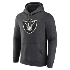 Las Vegas Raiders Personalized Name & Number Monochrome Pullover Hoodie Charcoal - NFL