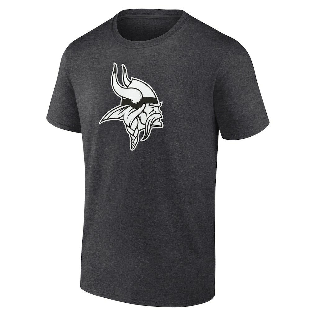 Minnesota Vikings Personalized Name & Number Monochrome T-Shirt Charcoal - NFL