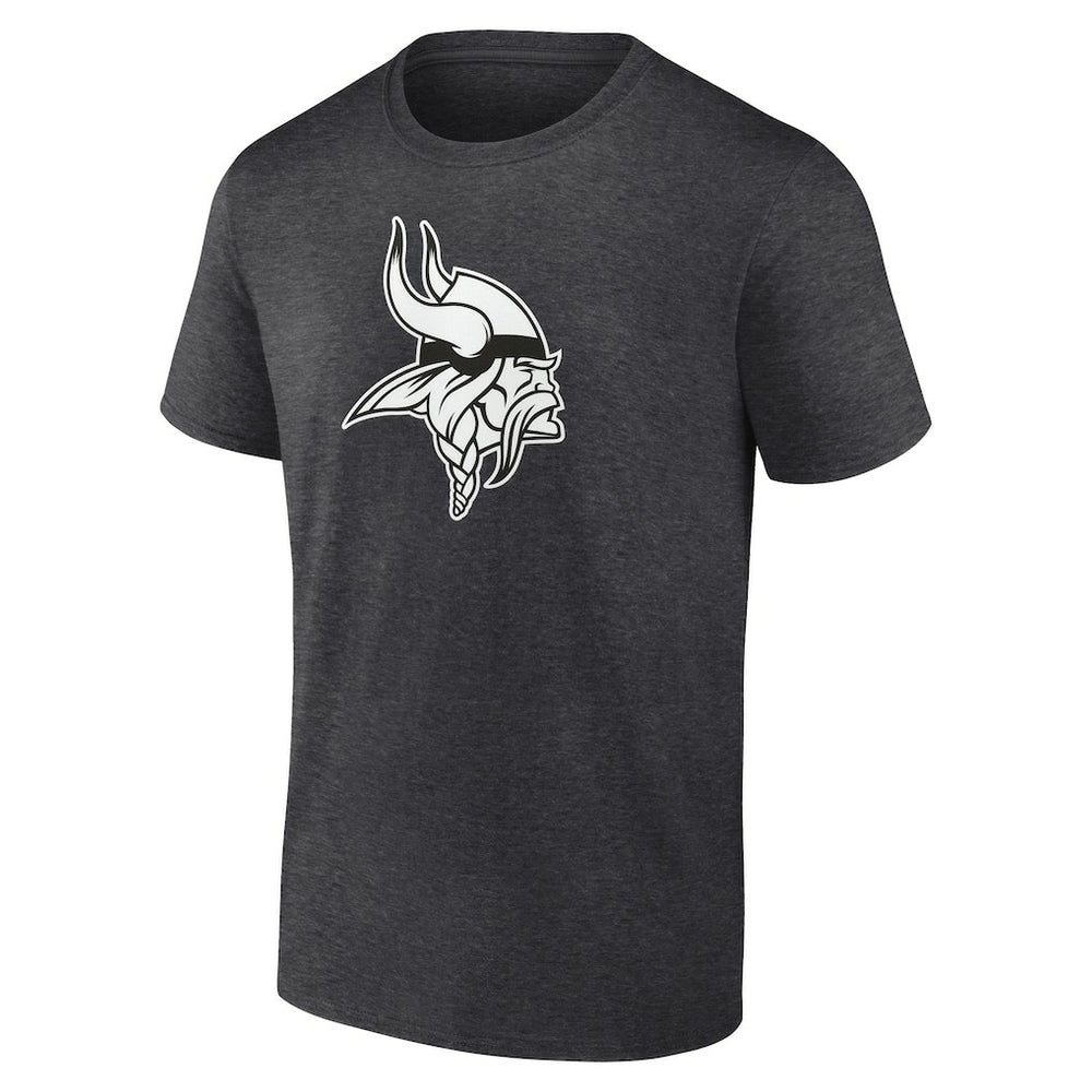 Minnesota Vikings Personalized Name & Number Monochrome T-Shirt Charcoal - NFL