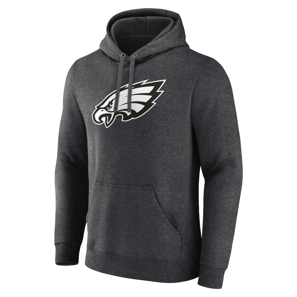 Philadelphia Eagles Personalized Name & Number Monochrome Pullover Hoodie Charcoal - NFL
