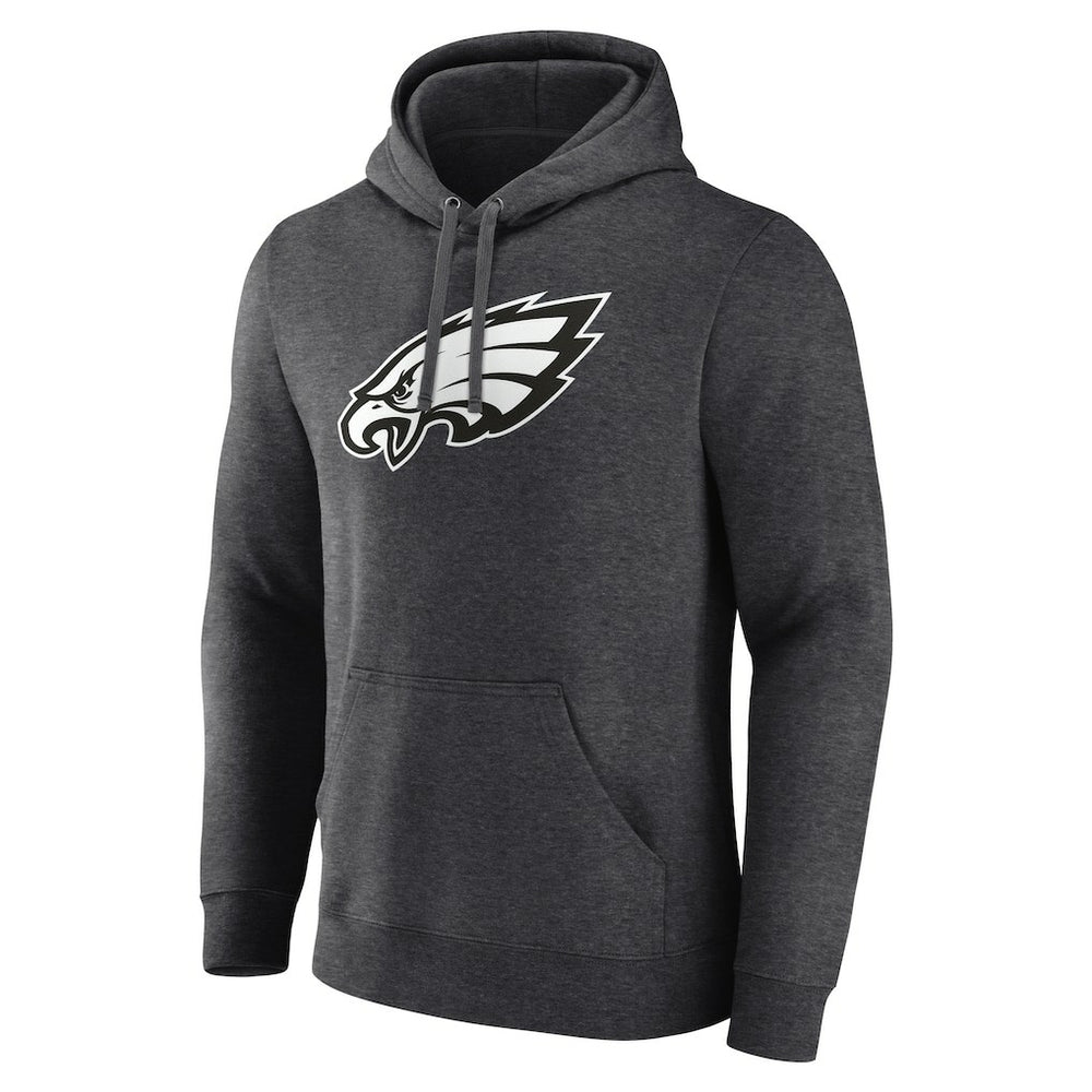 Philadelphia Eagles Personalized Name & Number Monochrome Pullover Hoodie Charcoal - NFL