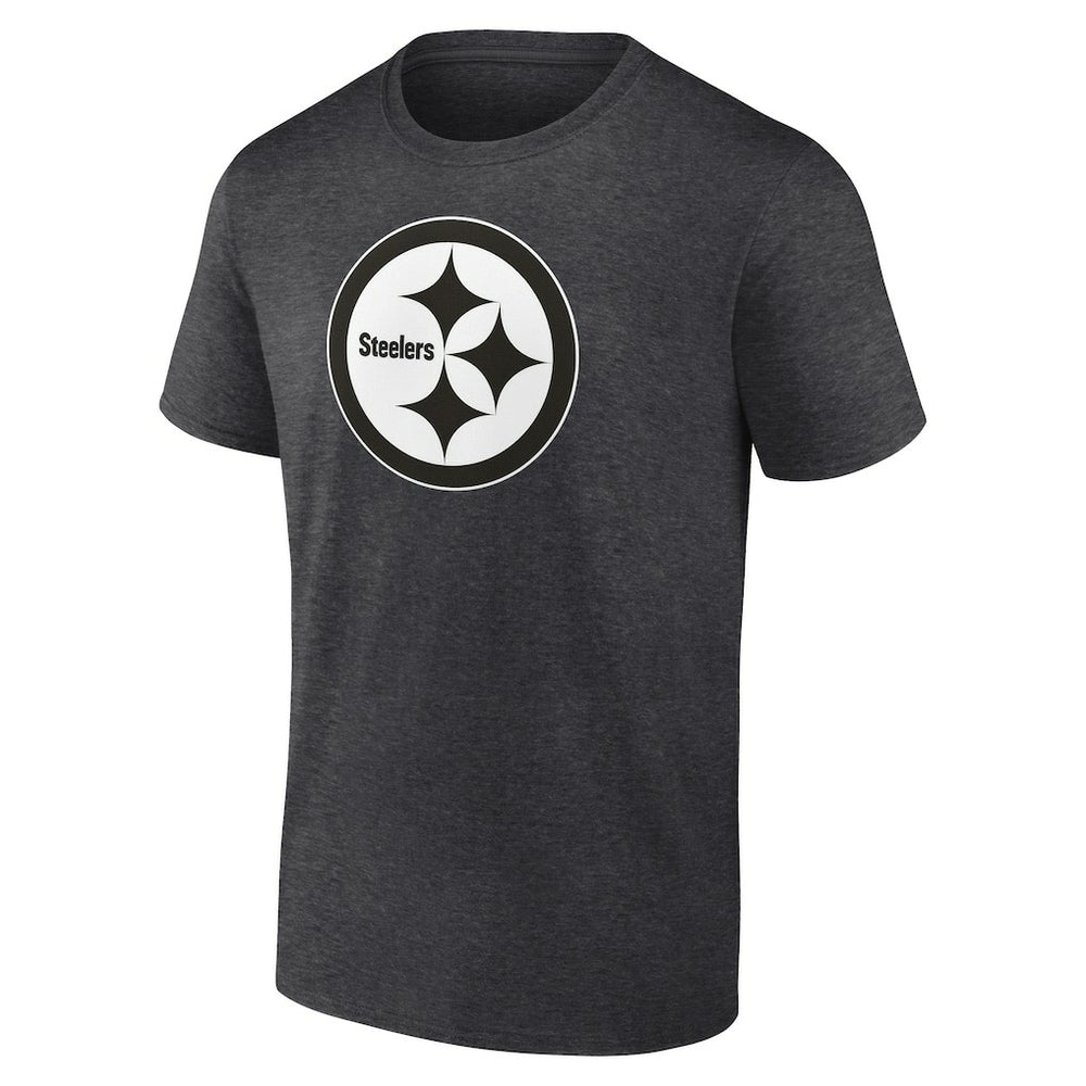 Pittsburgh Steelers Personalized Name & Number Monochrome T-Shirt Charcoal - NFL