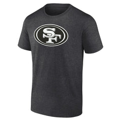 San Francisco 49ers Personalized Name & Number Monochrome T-Shirt Charcoal - NFL