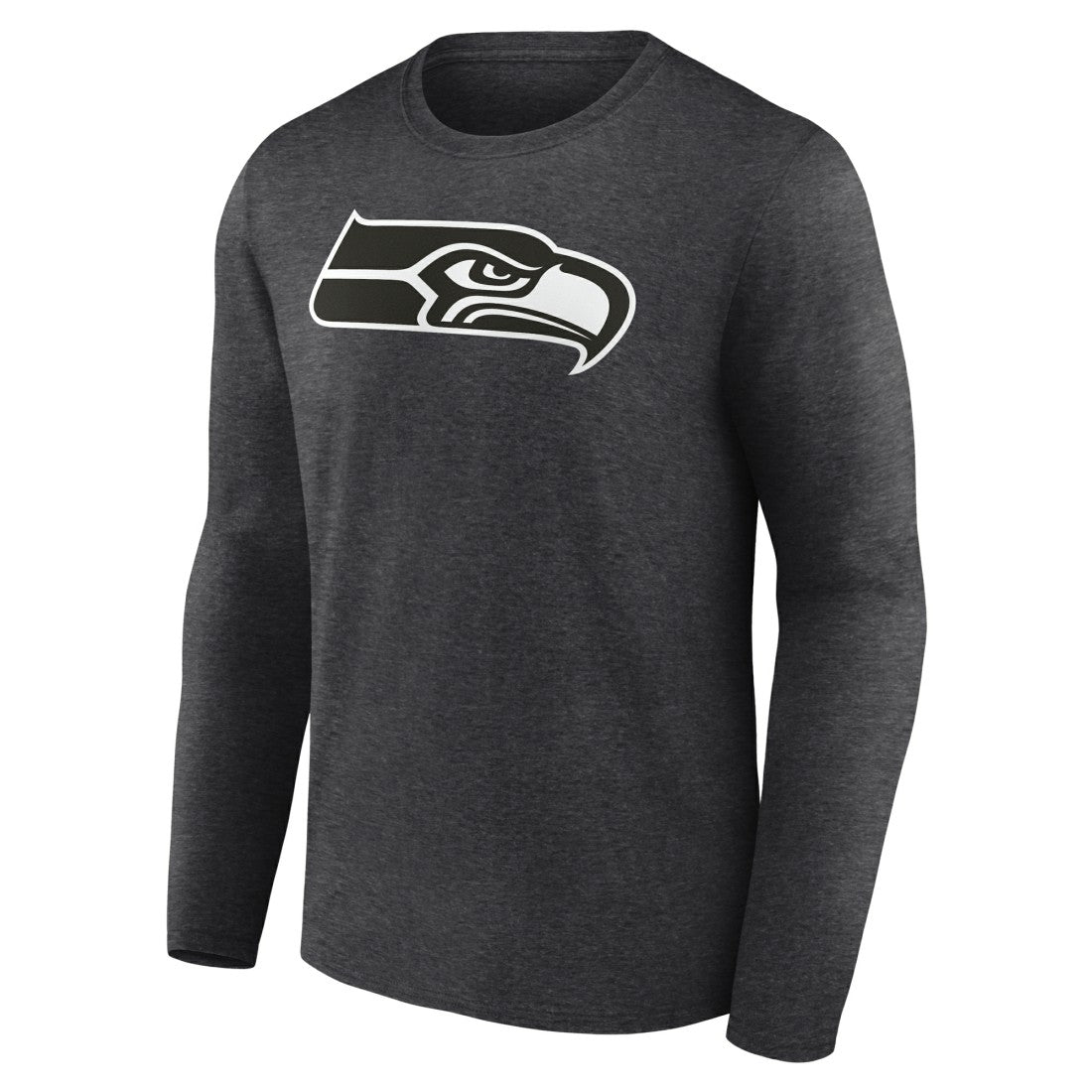 Seattle Seahawks Personalized Name & Number Monochrome Long Sleeve T-Shirt Charcoal - NFL