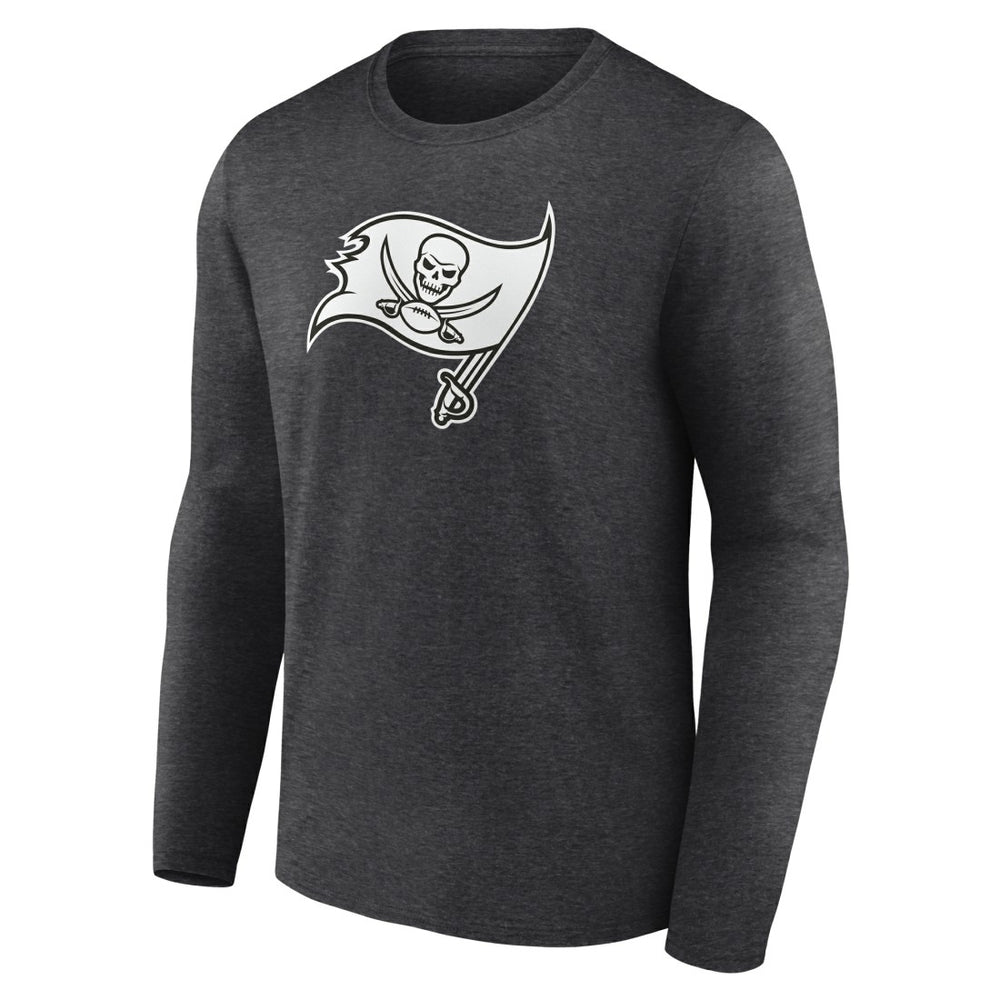 Tampa Bay Buccaneers Personalized Name & Number Monochrome Long Sleeve T-Shirt Charcoal - NFL