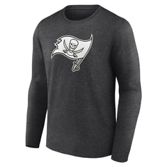 Tampa Bay Buccaneers Personalized Name & Number Monochrome Long Sleeve T-Shirt Charcoal - NFL
