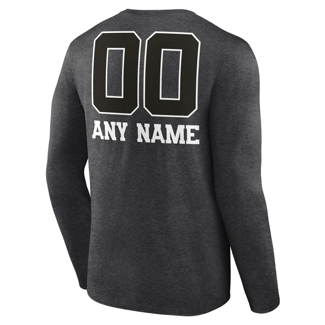 Tampa Bay Buccaneers Personalized Name & Number Monochrome Long Sleeve T-Shirt Charcoal - NFL