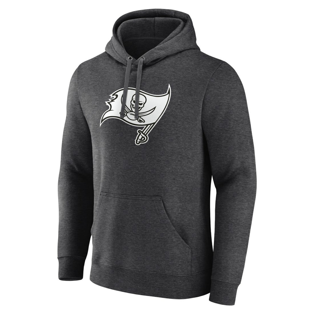Tampa Bay Buccaneers Personalized Name & Number Monochrome Pullover Hoodie Charcoal - NFL