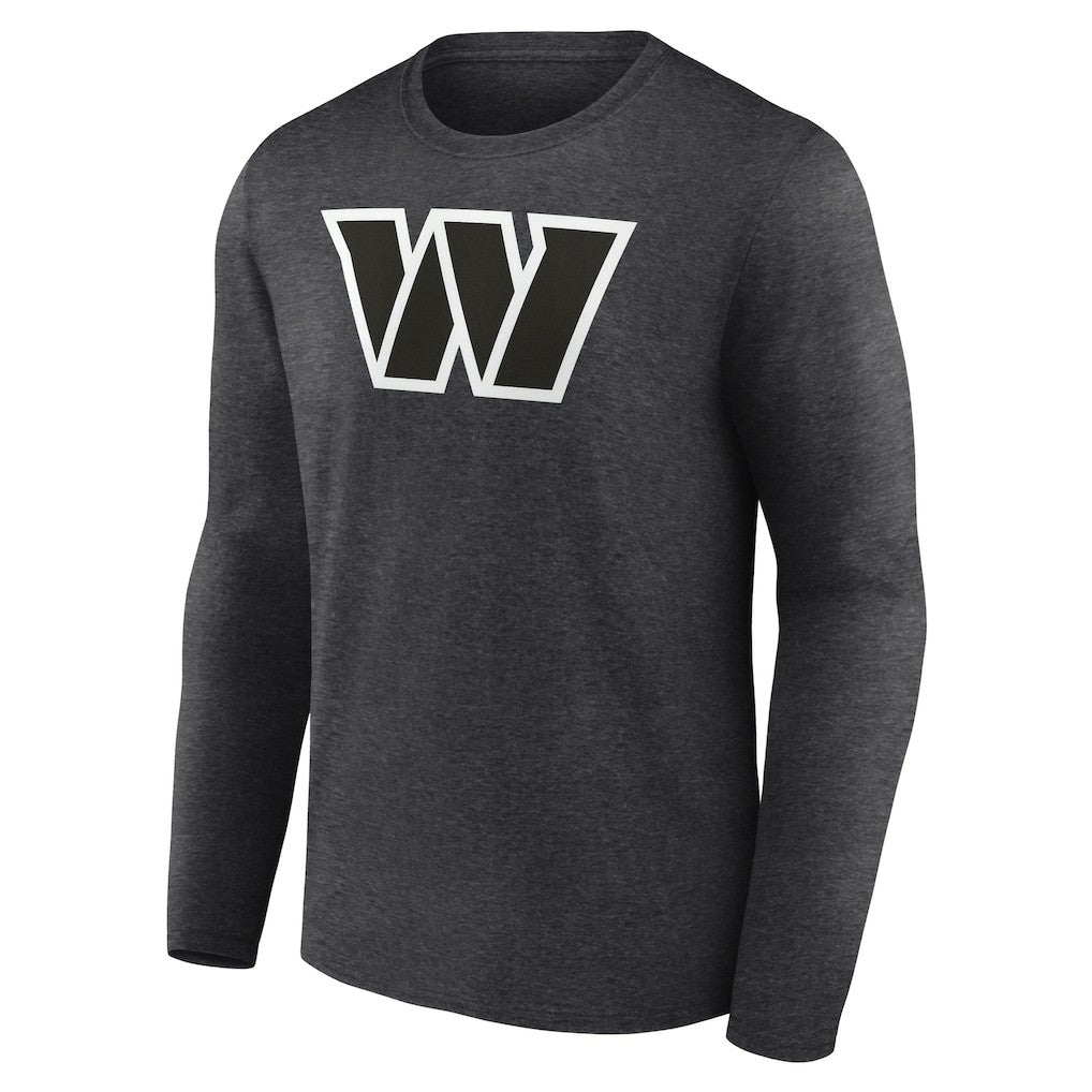 Washington Commanders Personalized Name & Number Monochrome Long Sleeve T-Shirt Charcoal - NFL