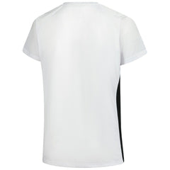 Cincinnati Bengals Women's Plus Size Glitter Lace-Up V- Neck T-Shirt White - Fanatics