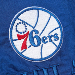 Mitchell & Ness - Philadelphia 76ers Unisex Hardwood Classics Team OG 3.0 Anorak Half-Zip Windbreaker Jacket - Royal