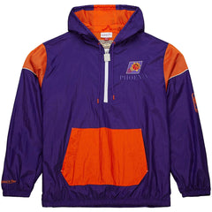 Mitchell & Ness - Phoenix Suns Unisex Hardwood Classics Team OG 3.0 Anorak Half-Zip Windbreaker Jacket - Purple
