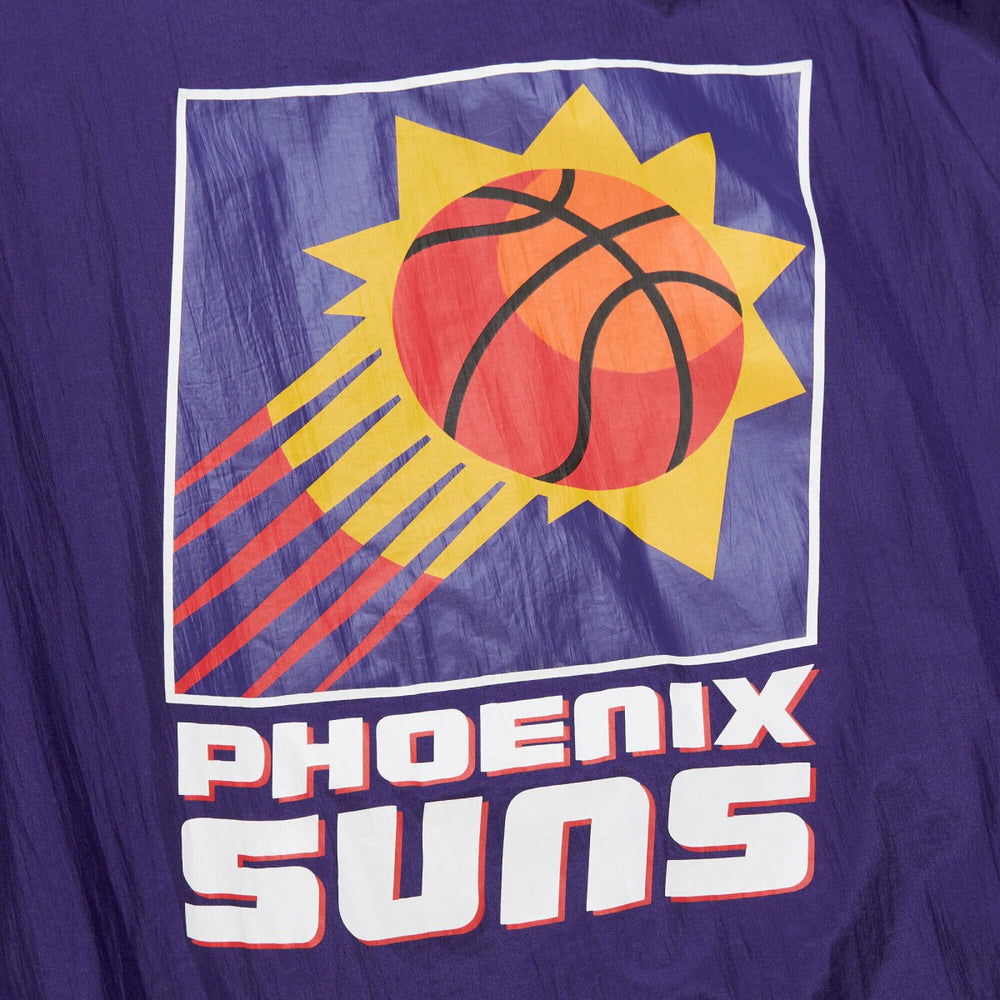 Mitchell & Ness - Phoenix Suns Unisex Hardwood Classics Team OG 3.0 Anorak Half-Zip Windbreaker Jacket - Purple