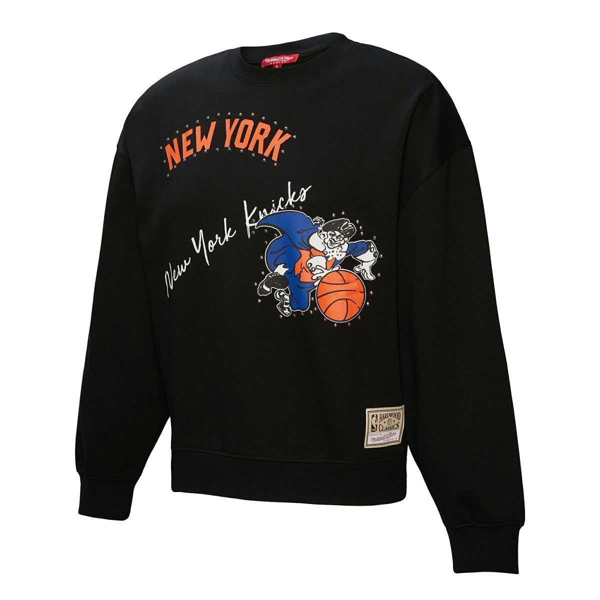 Mitchell & Ness - New York Knicks Women's Hardwood Classics Home Team Pullover Sweatshirt - Black