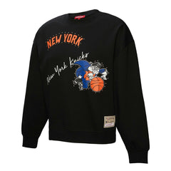 Mitchell & Ness - New York Knicks Women's Hardwood Classics Home Team Pullover Sweatshirt - Black