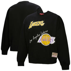 Mitchell & Ness - Los Angeles Lakers Women's Hardwood Classics Home Team Pullover Sweatshirt - Black