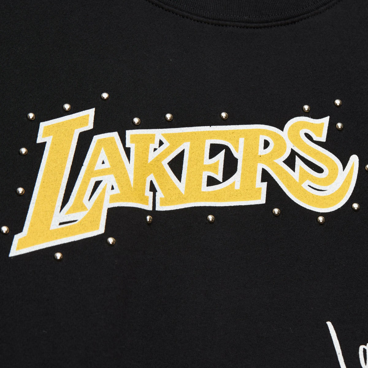 Mitchell & Ness - Los Angeles Lakers Women's Hardwood Classics Home Team Pullover Sweatshirt - Black