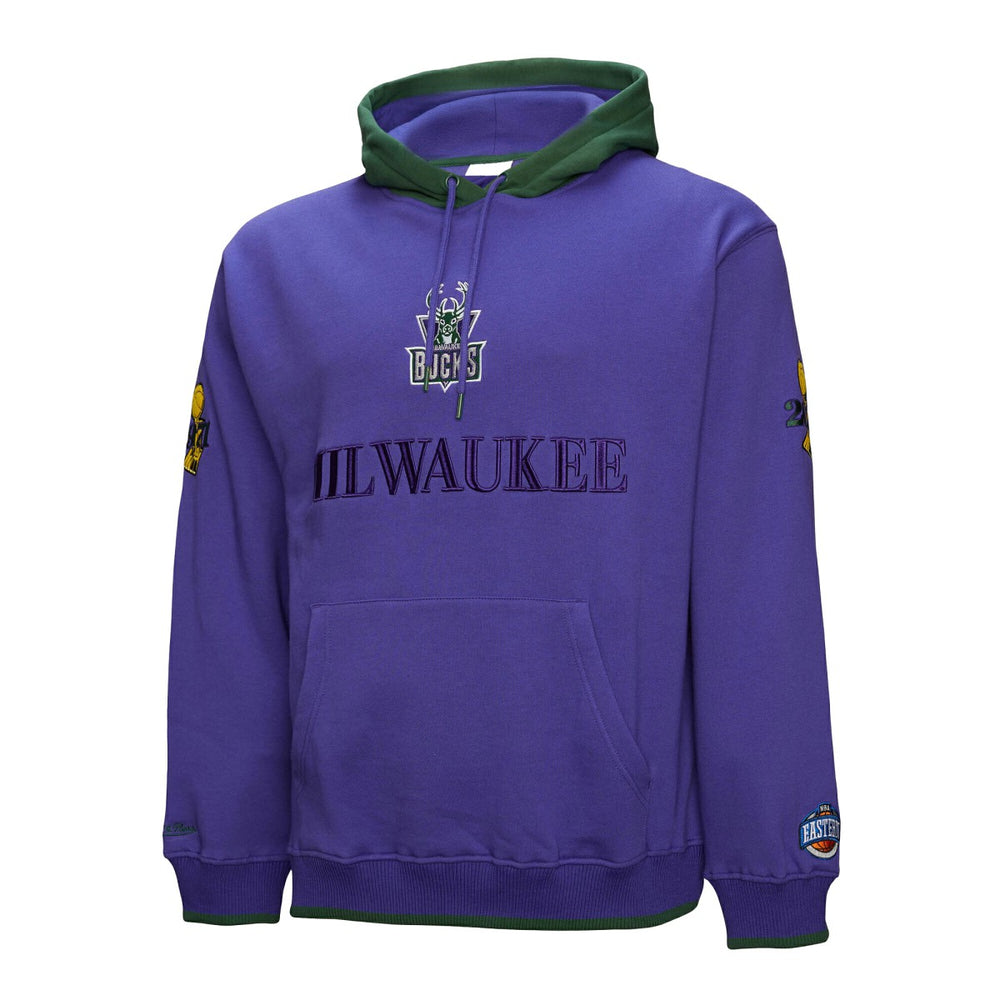 Mitchell & Ness - Milwaukee Bucks Hardwood Classics Team OG 3.0 Pullover Hoodie - Purple