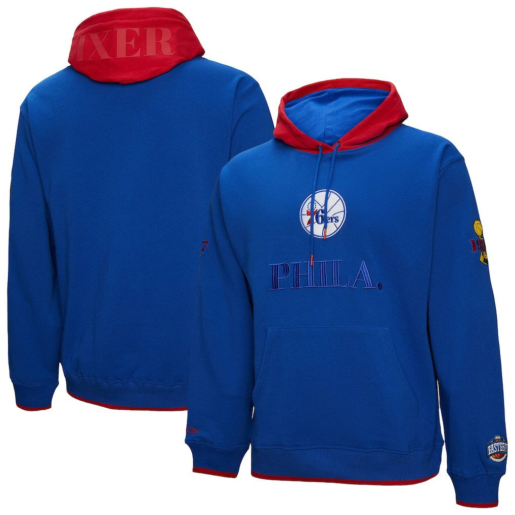 Mitchell & Ness - Philadelphia 76ers Hardwood Classics Team OG 3.0 Pullover Hoodie - Royal