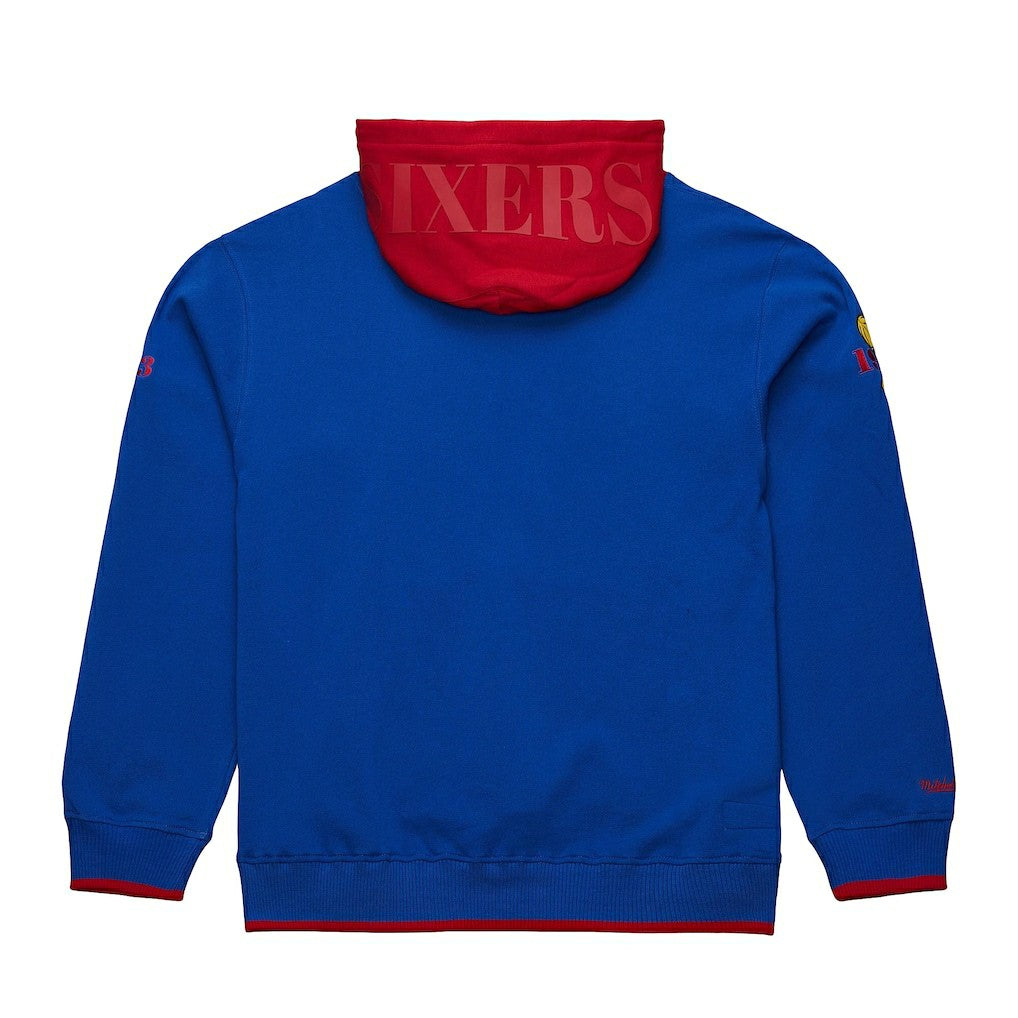 Mitchell & Ness - Philadelphia 76ers Hardwood Classics Team OG 3.0 Pullover Hoodie - Royal