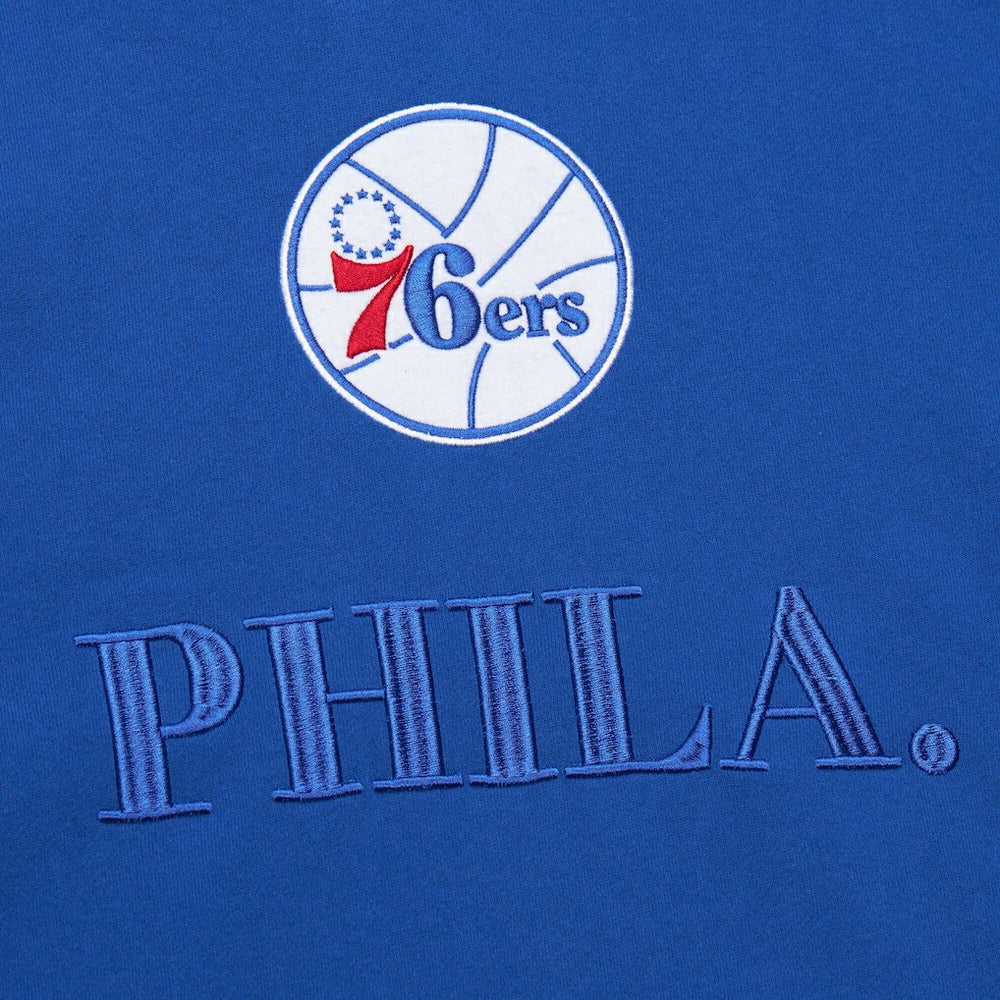 Mitchell & Ness - Philadelphia 76ers Hardwood Classics Team OG 3.0 Pullover Hoodie - Royal