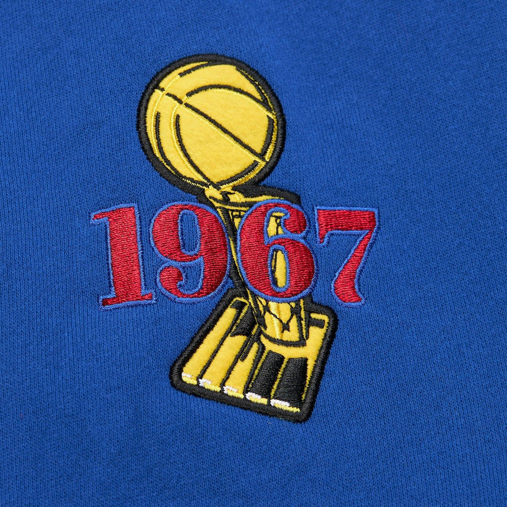 Mitchell & Ness - Philadelphia 76ers Hardwood Classics Team OG 3.0 Pullover Hoodie - Royal