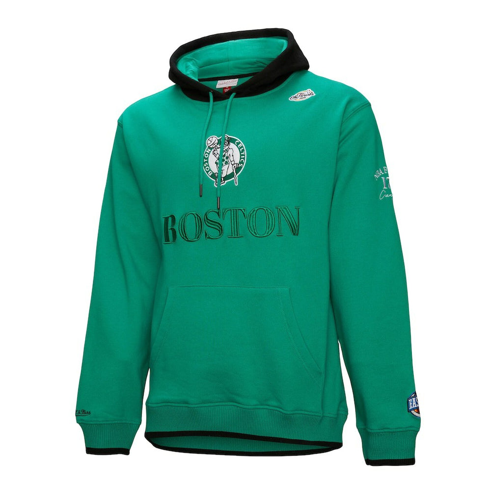 Mitchell & Ness - Boston Celtics Hardwood Classics Team OG 3.0 Pullover Hoodie - Kelly Green