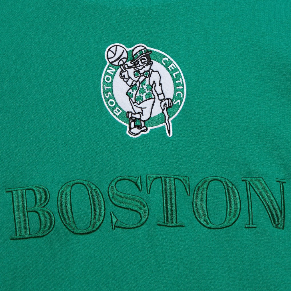 Mitchell & Ness - Boston Celtics Hardwood Classics Team OG 3.0 Pullover Hoodie - Kelly Green