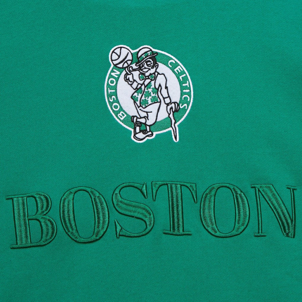 Mitchell & Ness - Boston Celtics Hardwood Classics Team OG 3.0 Pullover Hoodie - Kelly Green
