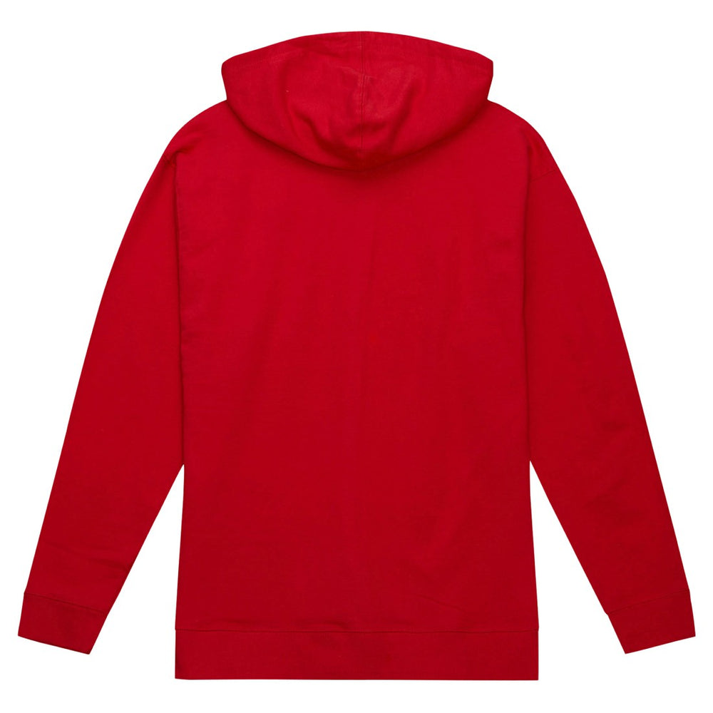 Tampa Bay Buccaneers Helmet Logo Vintage Pullover Hoodie Red - Mitchell & Ness