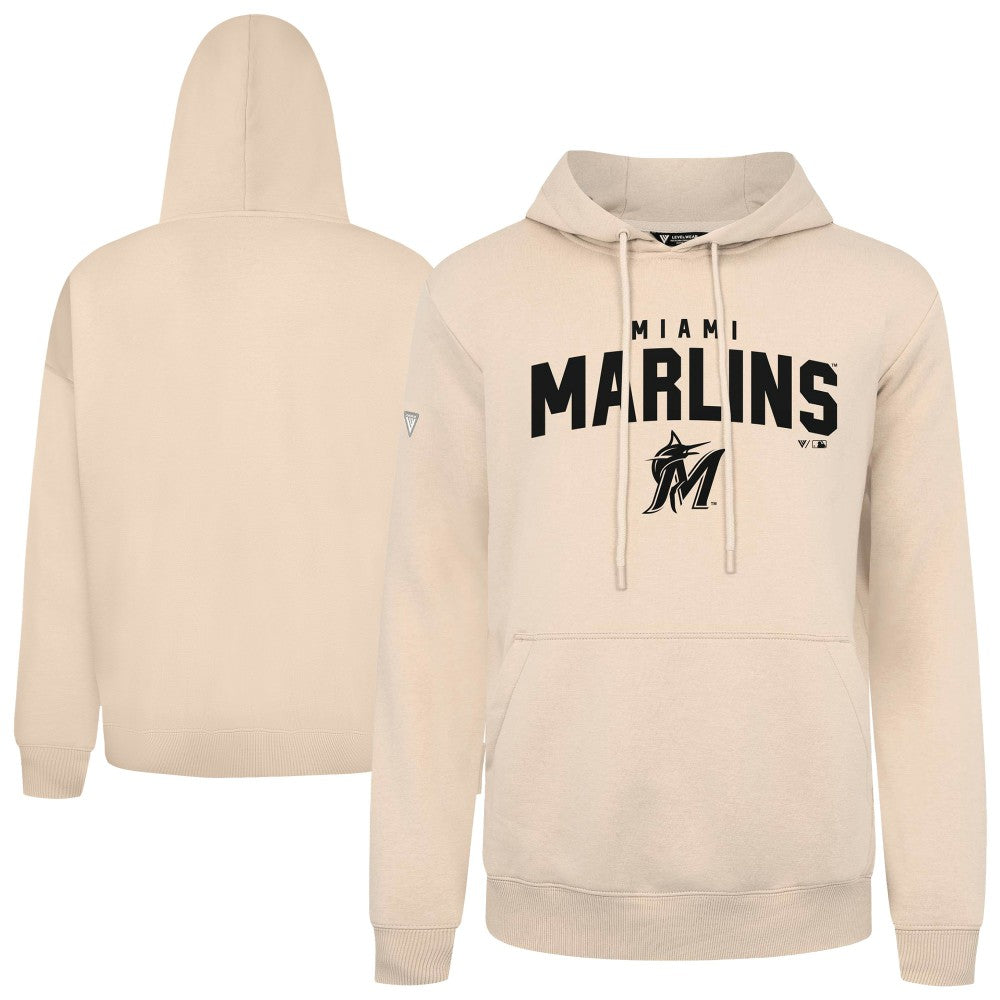 Miami Marlins Levelwear Podium Team Arch Pullover Hoodie On Sale