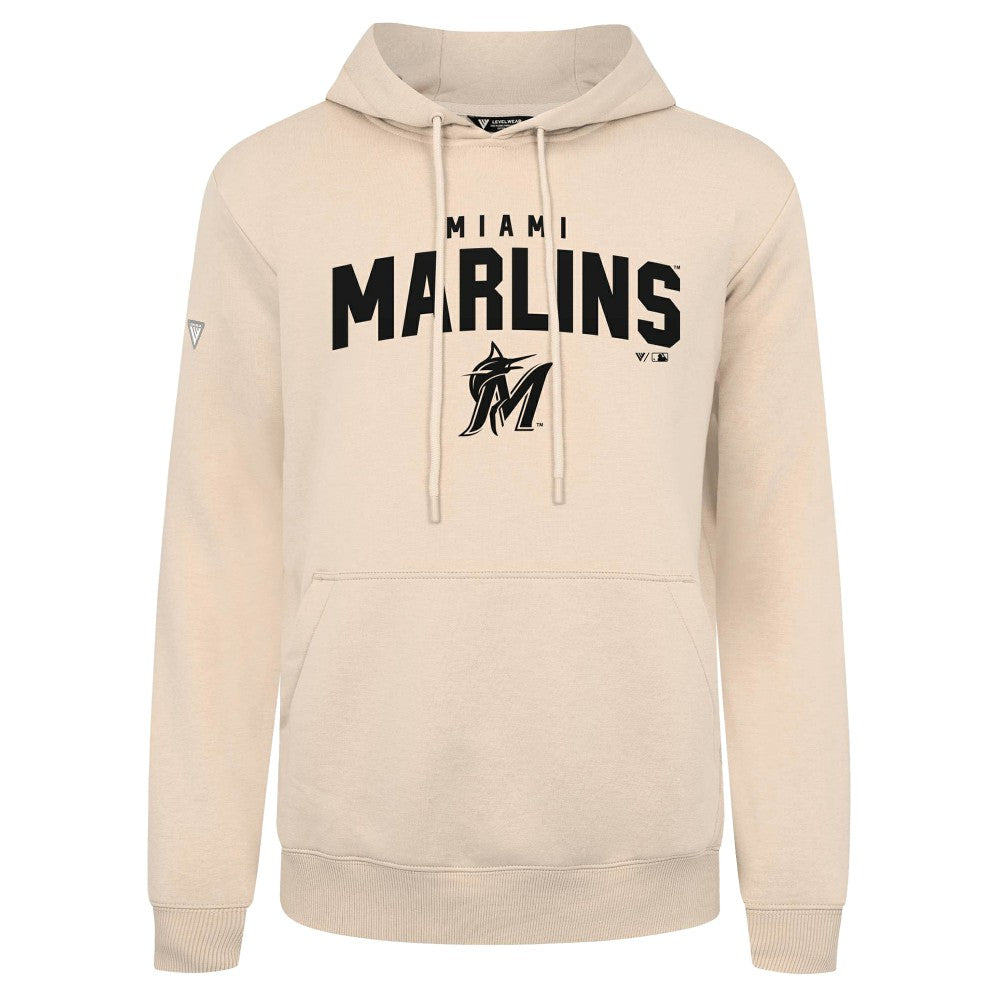 Miami Marlins Levelwear Podium Team Arch Pullover Hoodie On Sale