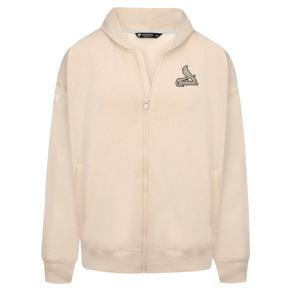 St. Louis Cardinals Levelwear Uphill Oversized Full-Zip Hoodie Lifestyle