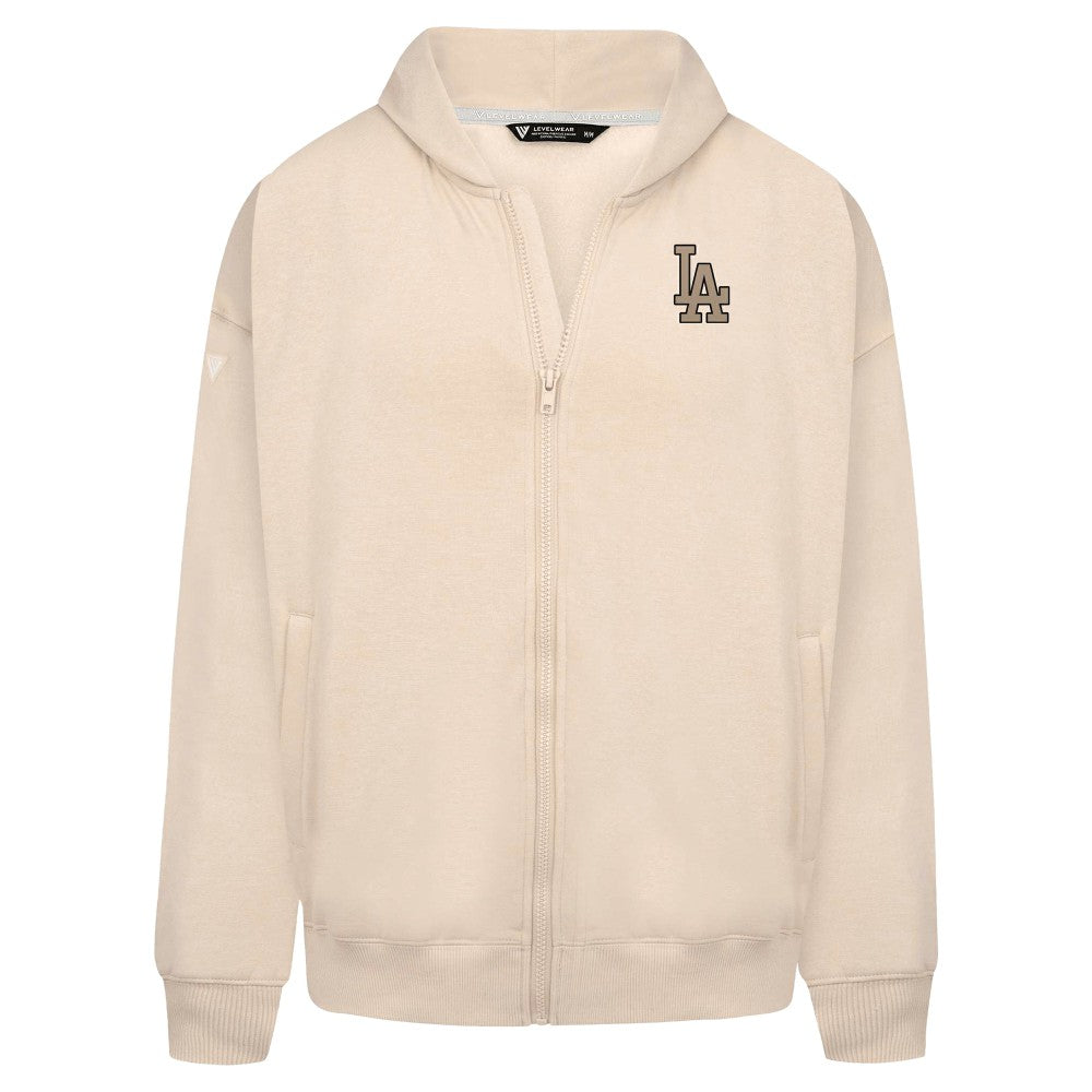 Los Angeles Dodgers Levelwear Uphill Oversized Full-Zip Hoodie Clearance