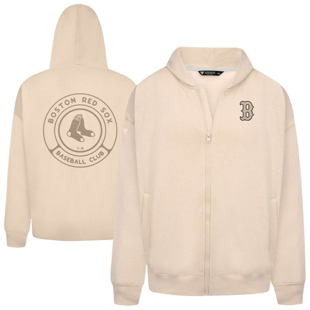 Boston Red Sox Levelwear Uphill Oversized Full-Zip Hoodie Sale