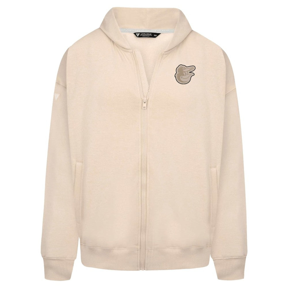 Baltimore Orioles Levelwear Uphill Oversized Full-Zip Hoodie On Sale