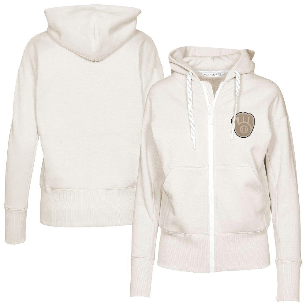 Milwaukee Brewers Levelwear Women's Gardinia Full-Zip Hoodie Clearance
