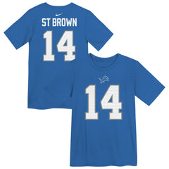 Amon-Ra St. Brown Detroit Lions Preschool Player Name & Number T-Shirt Blue - Nike
